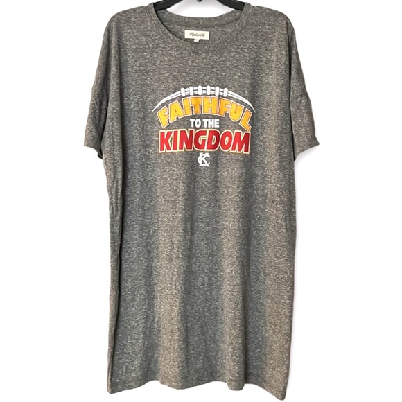 NWOT Madewell Kansas City Chiefs Lounge/Sleepshirt - Picture 3 of 8